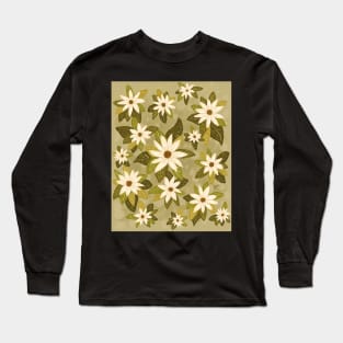 White Flower Blossoms Long Sleeve T-Shirt